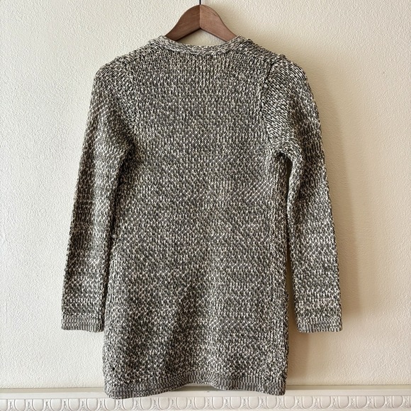 Vintage Jones New York 100% mercerized cotton cardigan sage green & beige - Picture 3 of 10